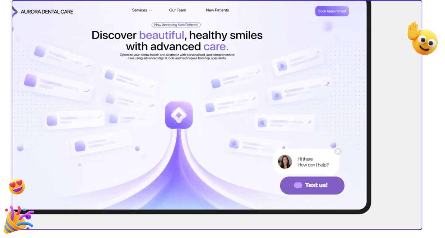 Website chat to text